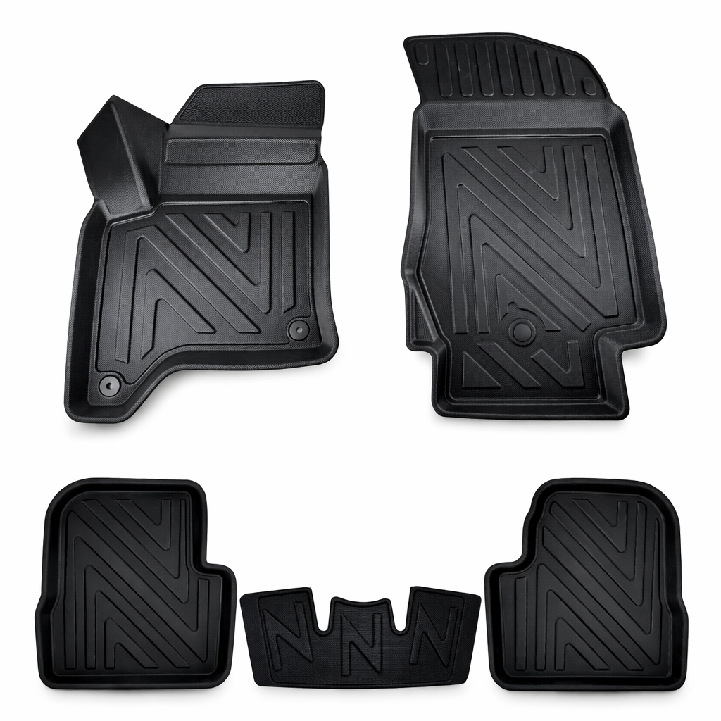 3D Fußmatten für Citroen C4 X | 2022-2026  | Carbonfaser-Optik | Nicht kompatibel mit ë-C4 X 1